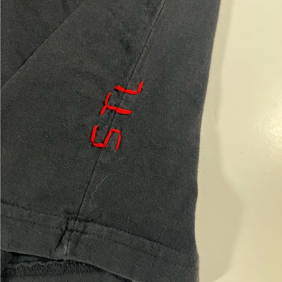 Red Jacket St. Louis Cardinals black tshirt embroidered distressed Fredbird sz L - Picture 6 of 8